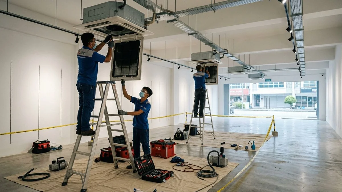 Scheduled multi-unit cassette servicing before opening hours