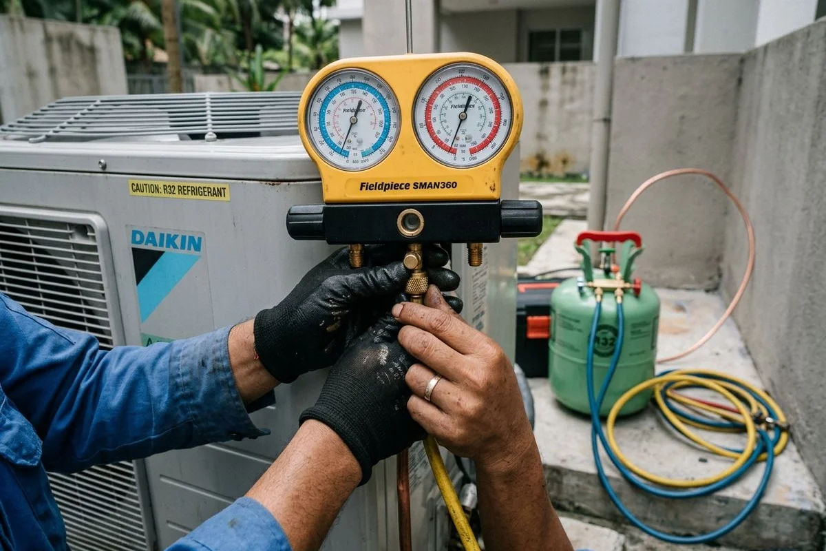 Honest Aircond Gas Top-Up & Leak Detection